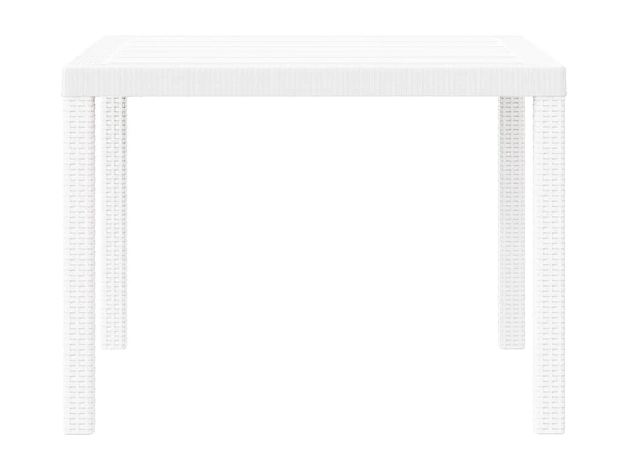 Table de Jardin Blanc 100 x 100 x 73 cm polyrotin