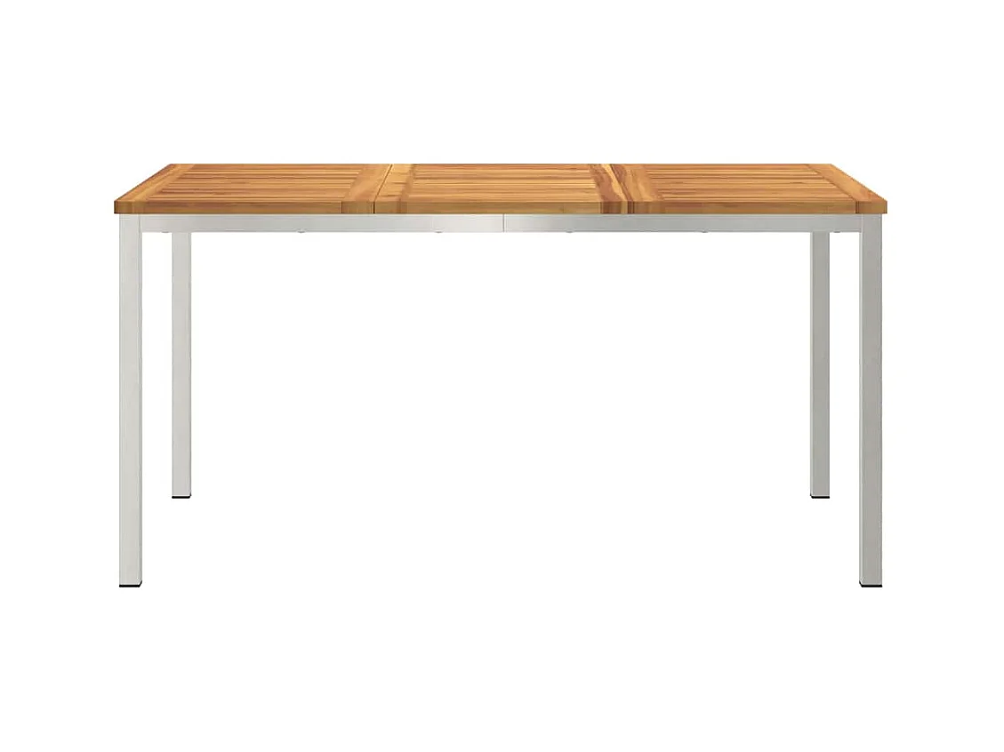 Table à manger d'extérieur Marron Bois d'acacia massif