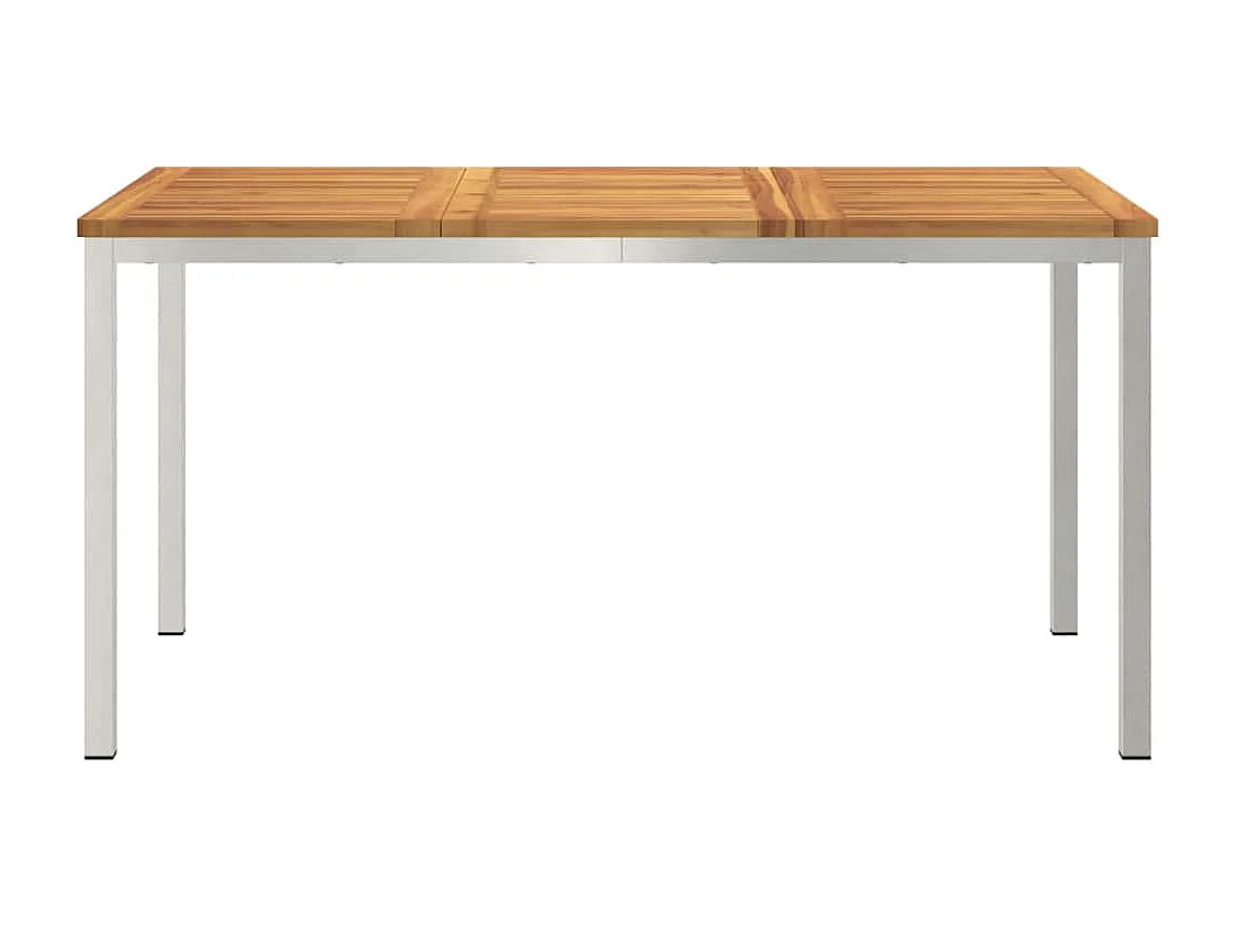 Table à manger d'extérieur Marron Bois d'acacia massif