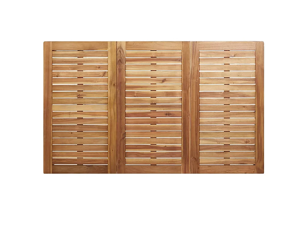 Eettafel voor buiten, bruin, massief acaciahout