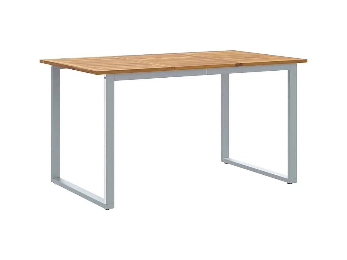 Mesa de comedor de jardín Gris 140 x 80 x 75 cm