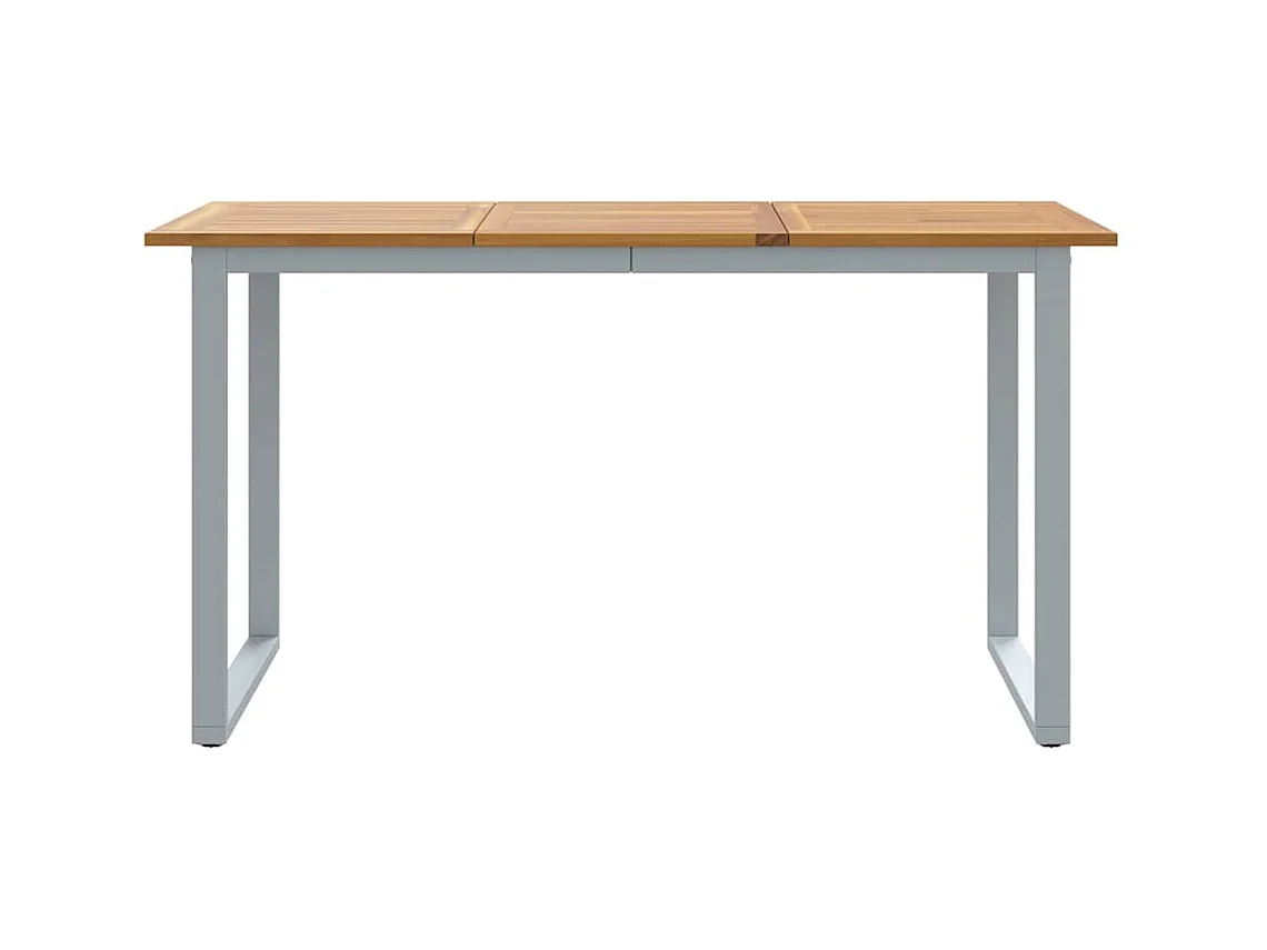 Mesa de comedor de jardín Gris 140 x 80 x 75 cm