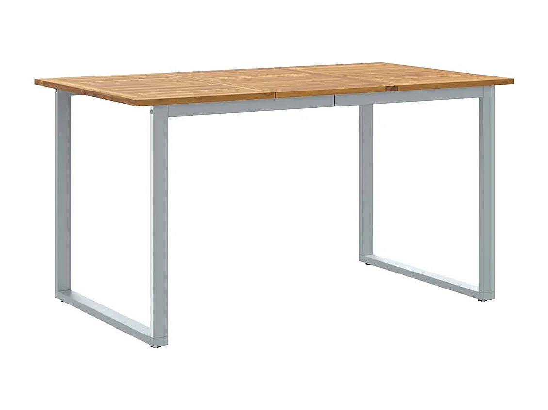 Mesa de comedor de jardín Gris 140 x 80 x 75 cm