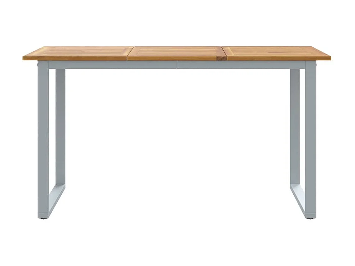 Mesa de comedor de jardín Gris 140 x 80 x 75 cm