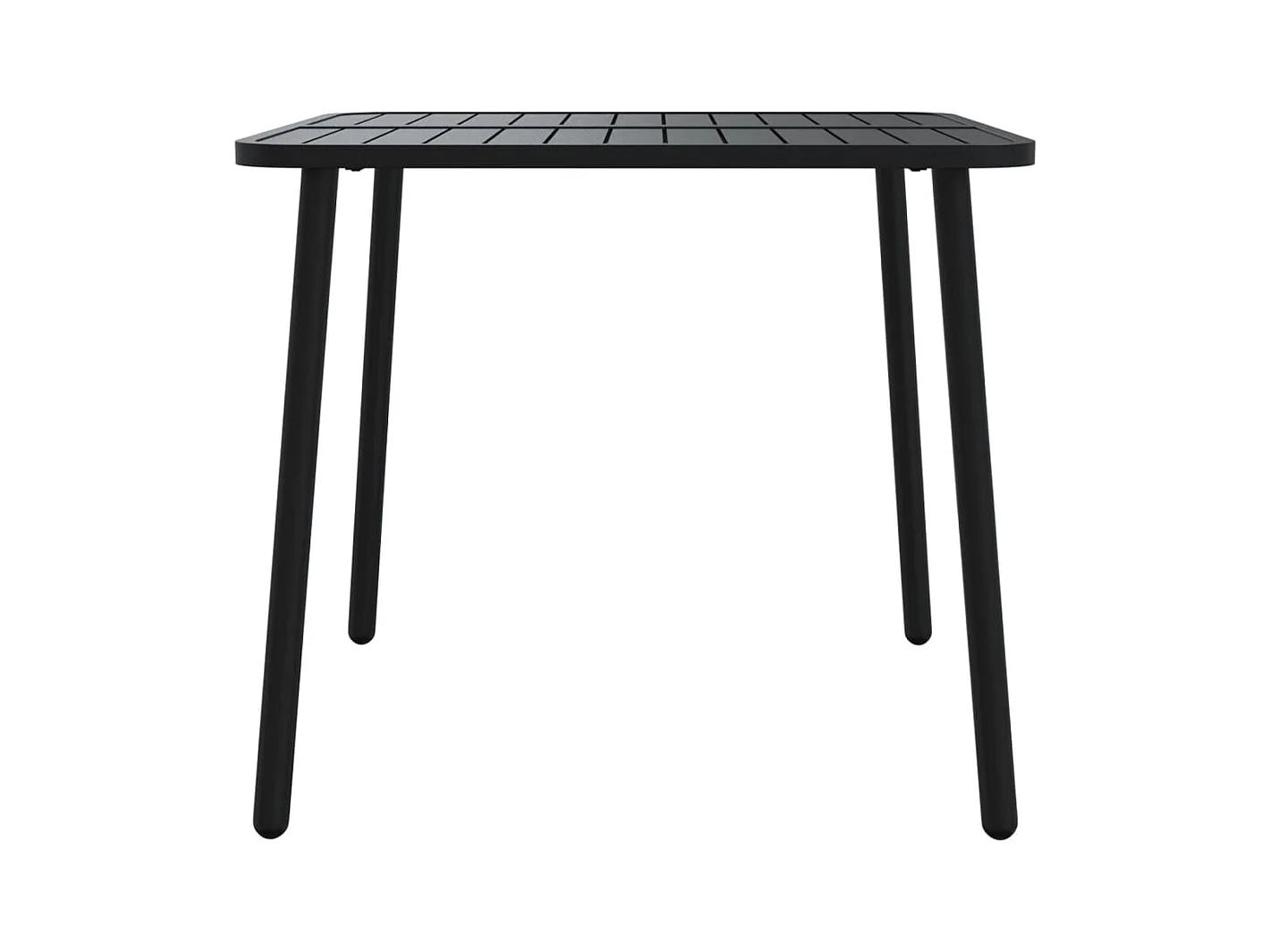 Antraciet tuintafel 80x80x71 cm staal