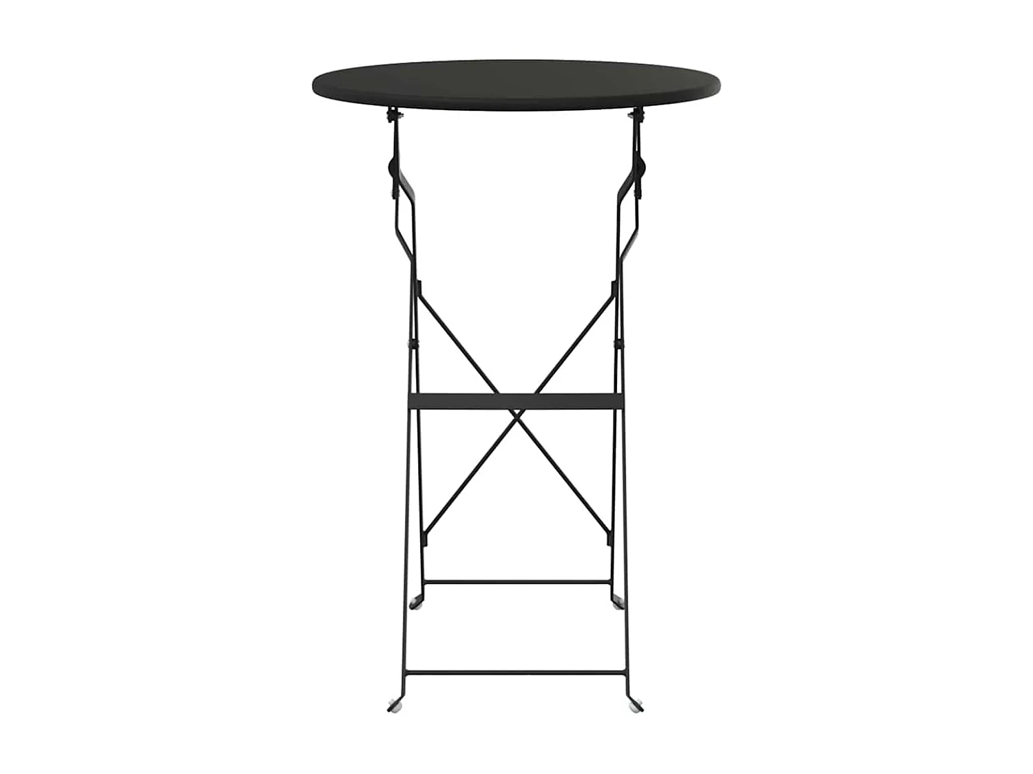 Table bistrot Anthracite Ø50x71 cm Acier revêtu de poudre