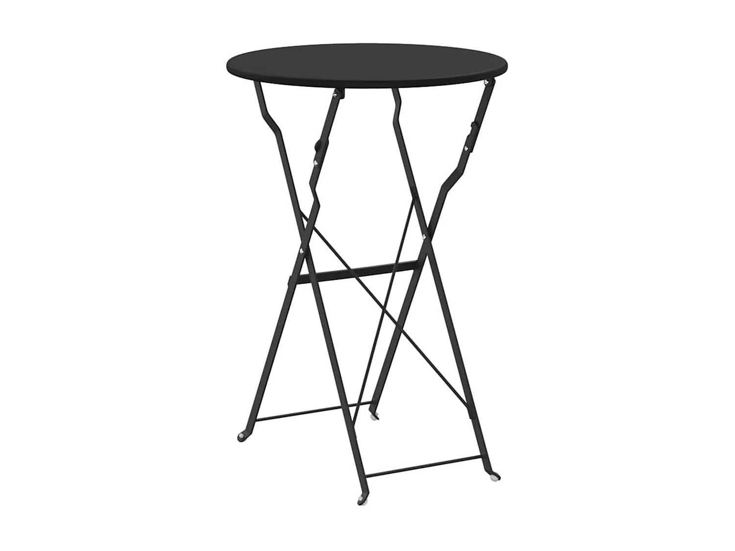 Table bistrot Anthracite Ø50x71 cm Acier revêtu de poudre