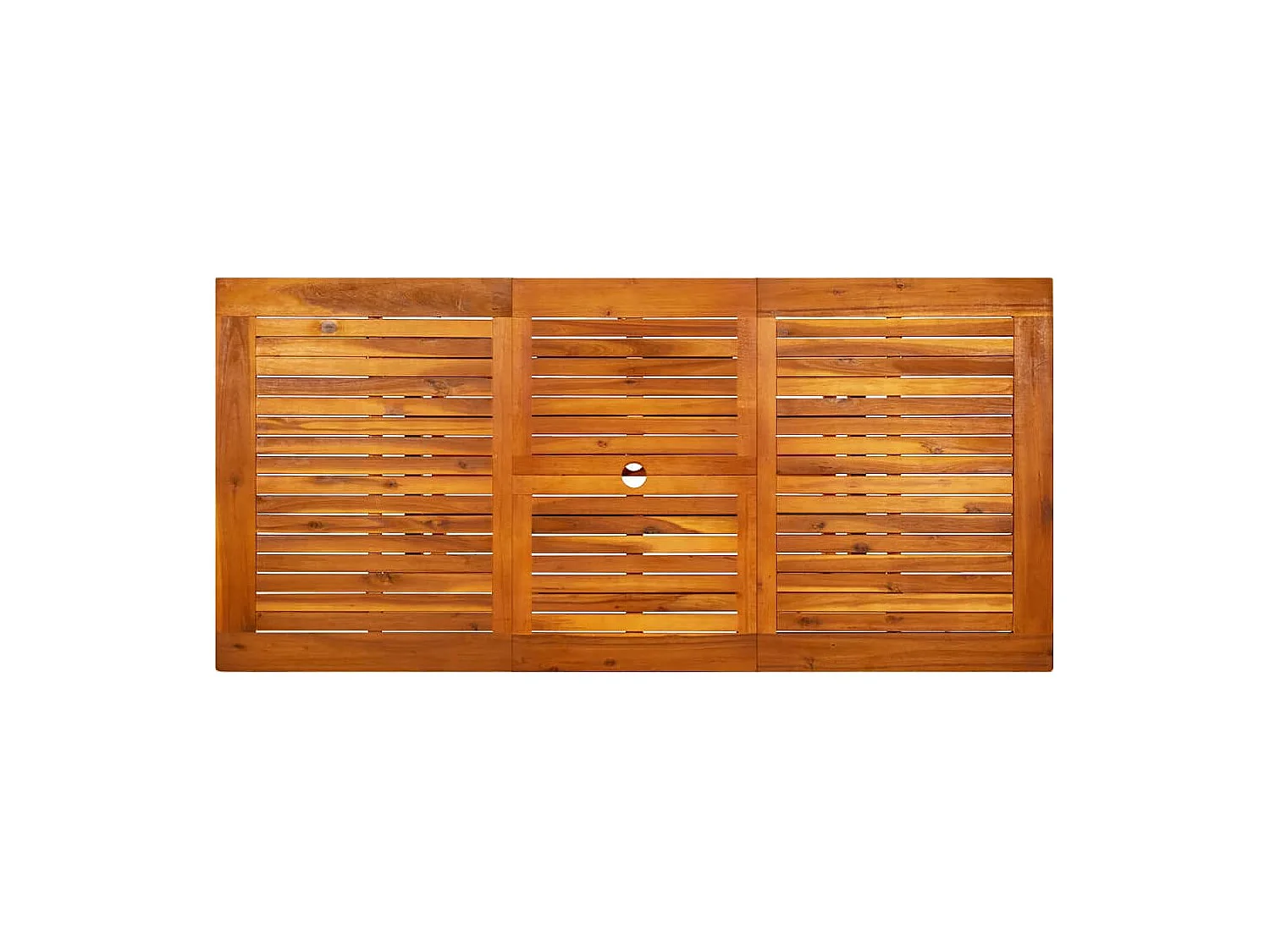 Mesa de comedor de jardín (120-170)x80x75 cm Madera maciza de acacia