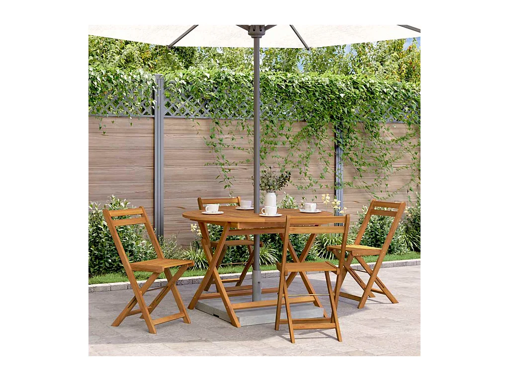 Opvouwbare tuintafel 110 cm Massief acaciahout