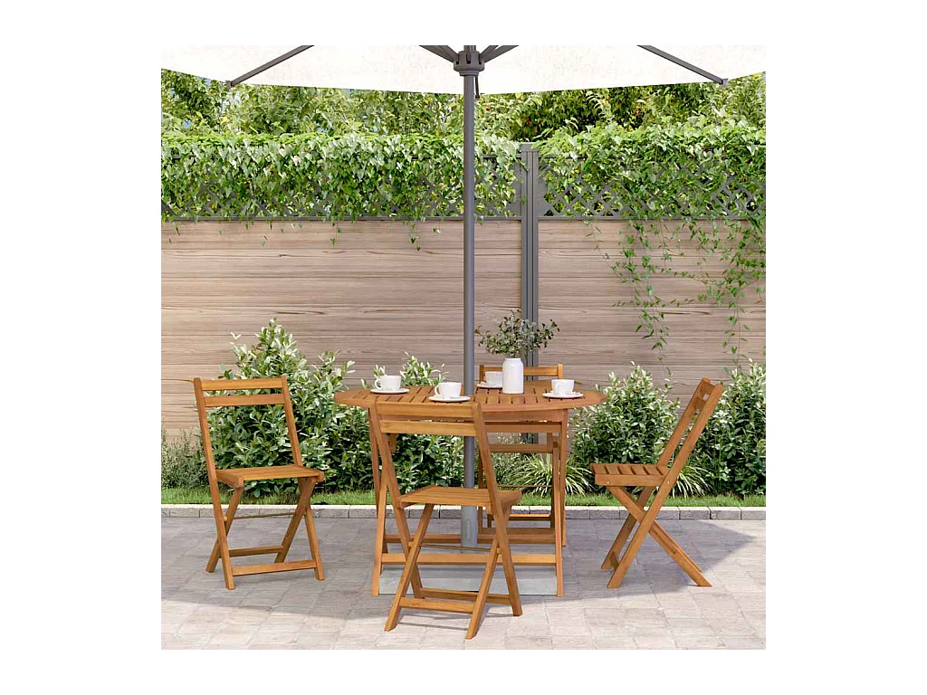 Opvouwbare tuintafel 110 cm Massief acaciahout