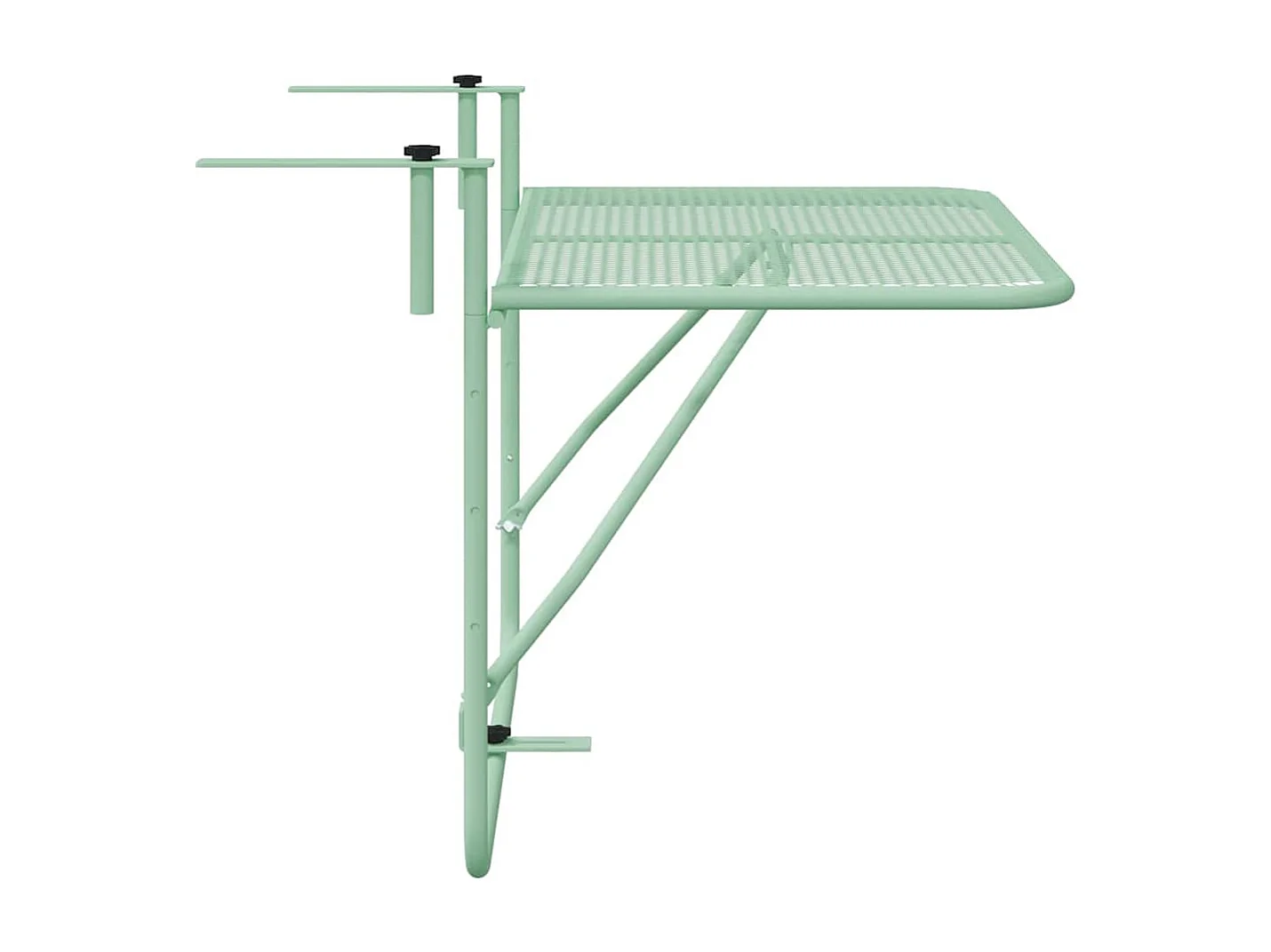 Mesa de Balcón Colgante Verde Menta 60 x 39 x 65 cm Acero