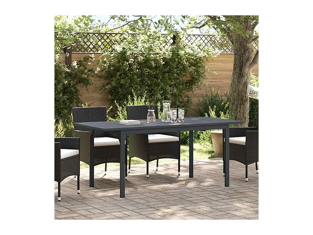 Table d'Extension Anthracite 180 x 80 x 76 cm Acier