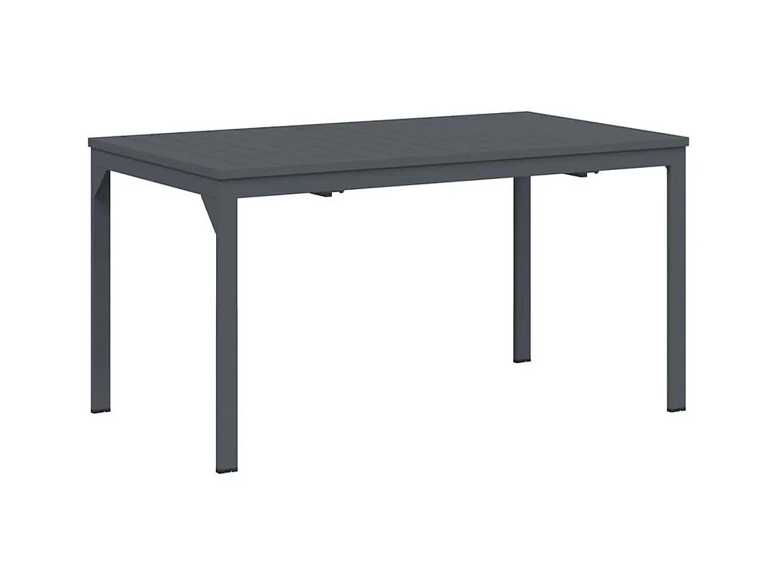Table d'Extension Anthracite 180 x 80 x 76 cm Acier