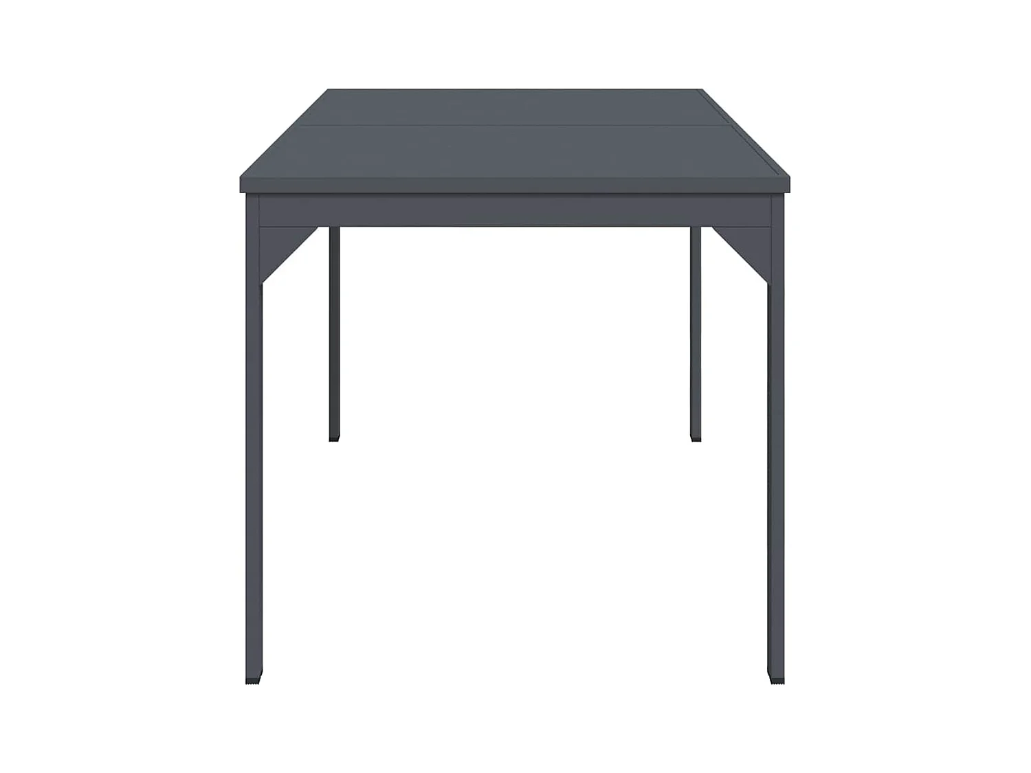 Table d'Extension Anthracite 180 x 80 x 76 cm Acier