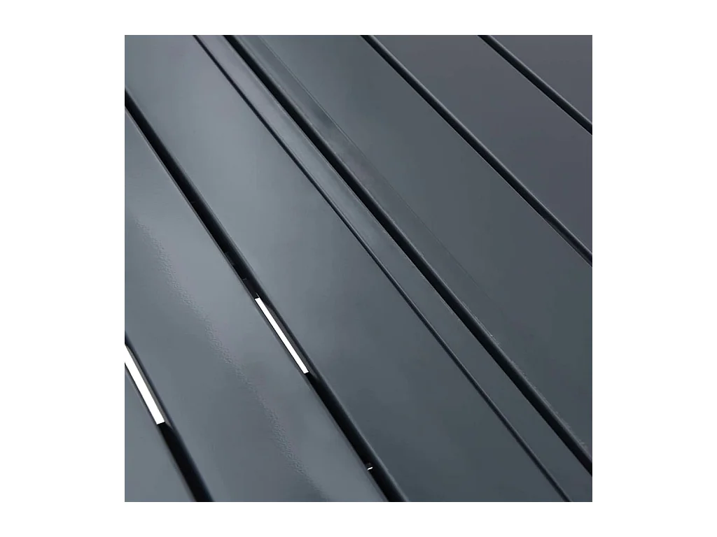 Table d'Extension Anthracite 180 x 80 x 76 cm Acier