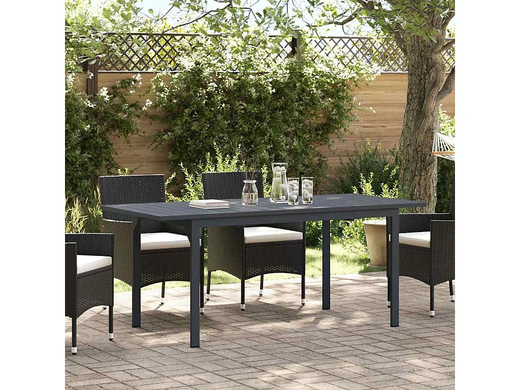 Table d'Extension Anthracite 180 x 80 x 76 cm Acier