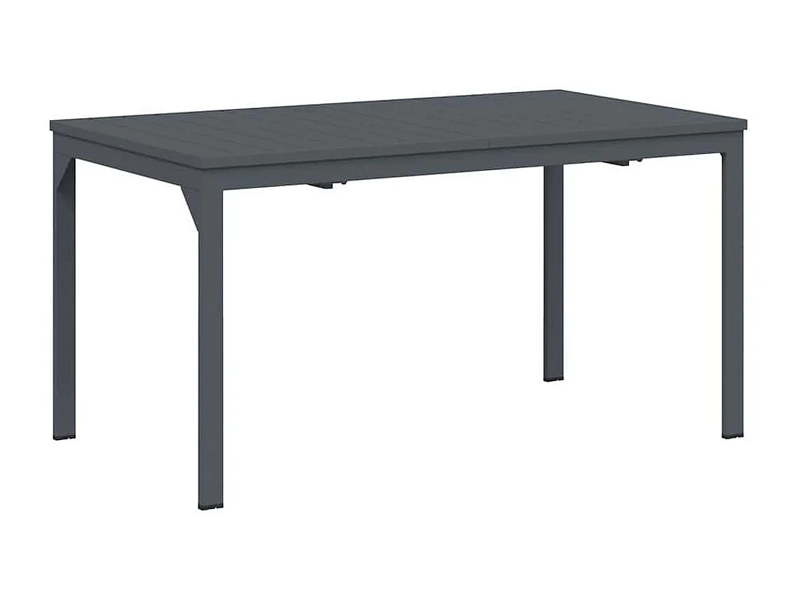 Table d'Extension Anthracite 180 x 80 x 76 cm Acier