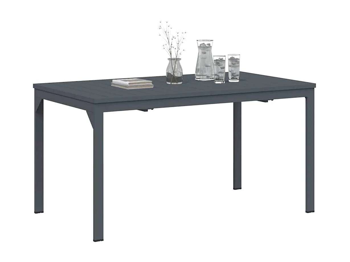 Table d'Extension Anthracite 180 x 80 x 76 cm Acier