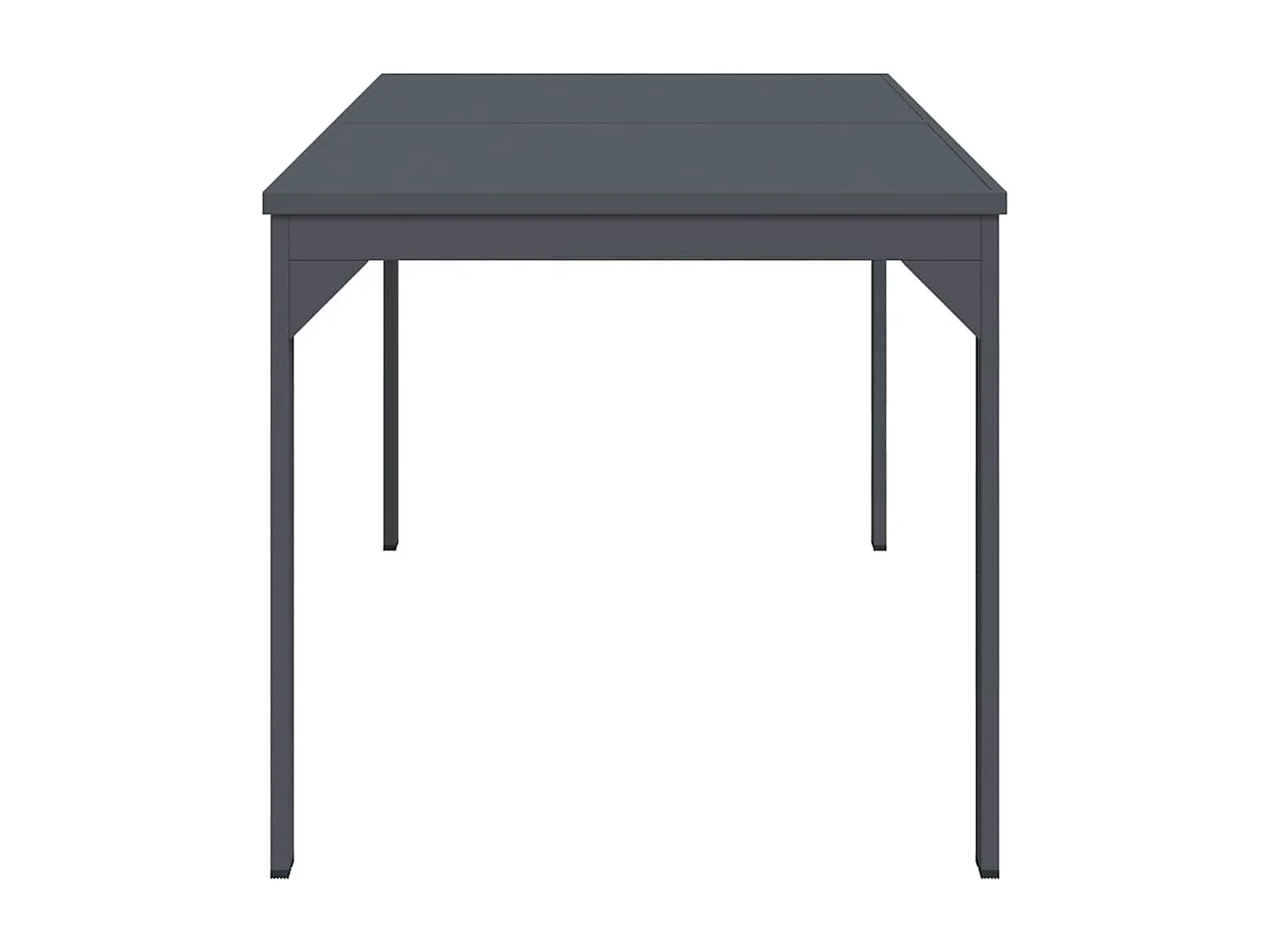 Table d'Extension Anthracite 180 x 80 x 76 cm Acier