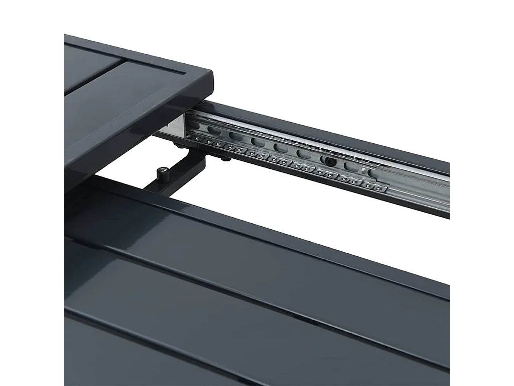 Table d'Extension Anthracite 180 x 80 x 76 cm Acier