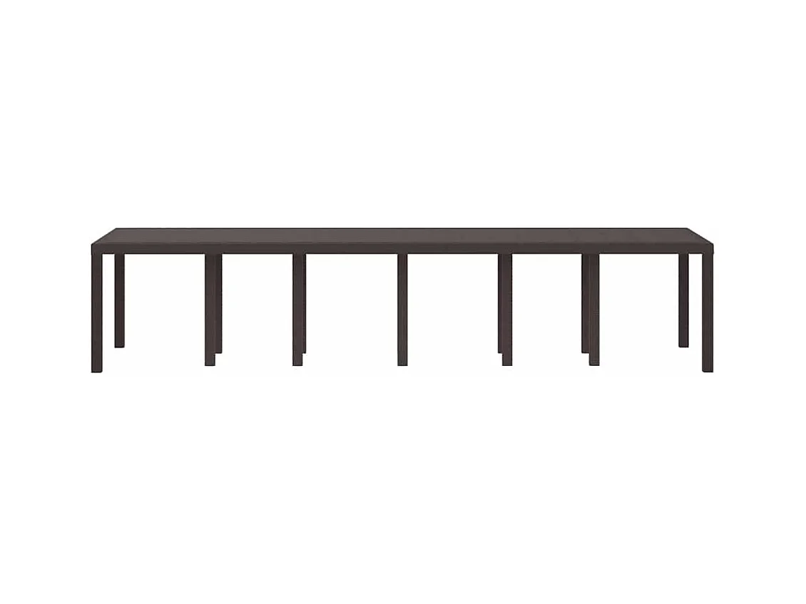 Table de Jardin Marron 350 x 100 x 73 cm polyrotin
