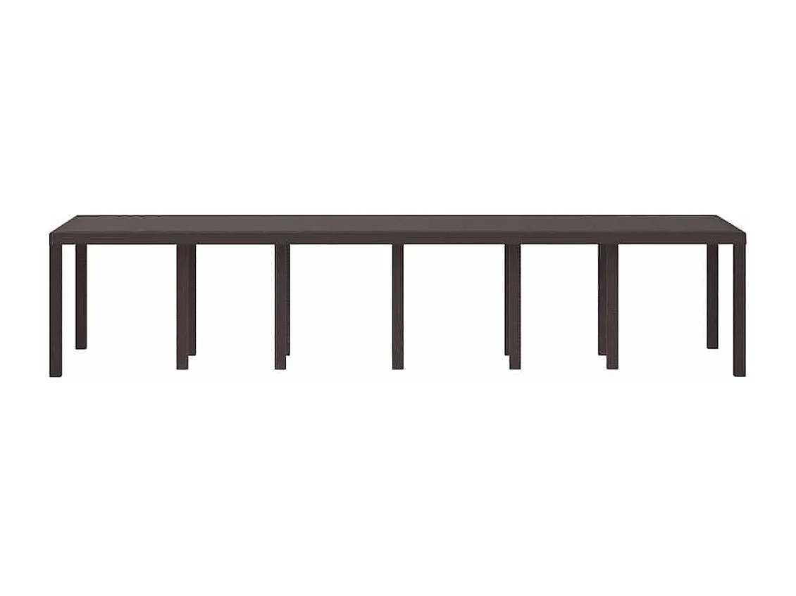 Table de Jardin Marron 350 x 100 x 73 cm polyrotin