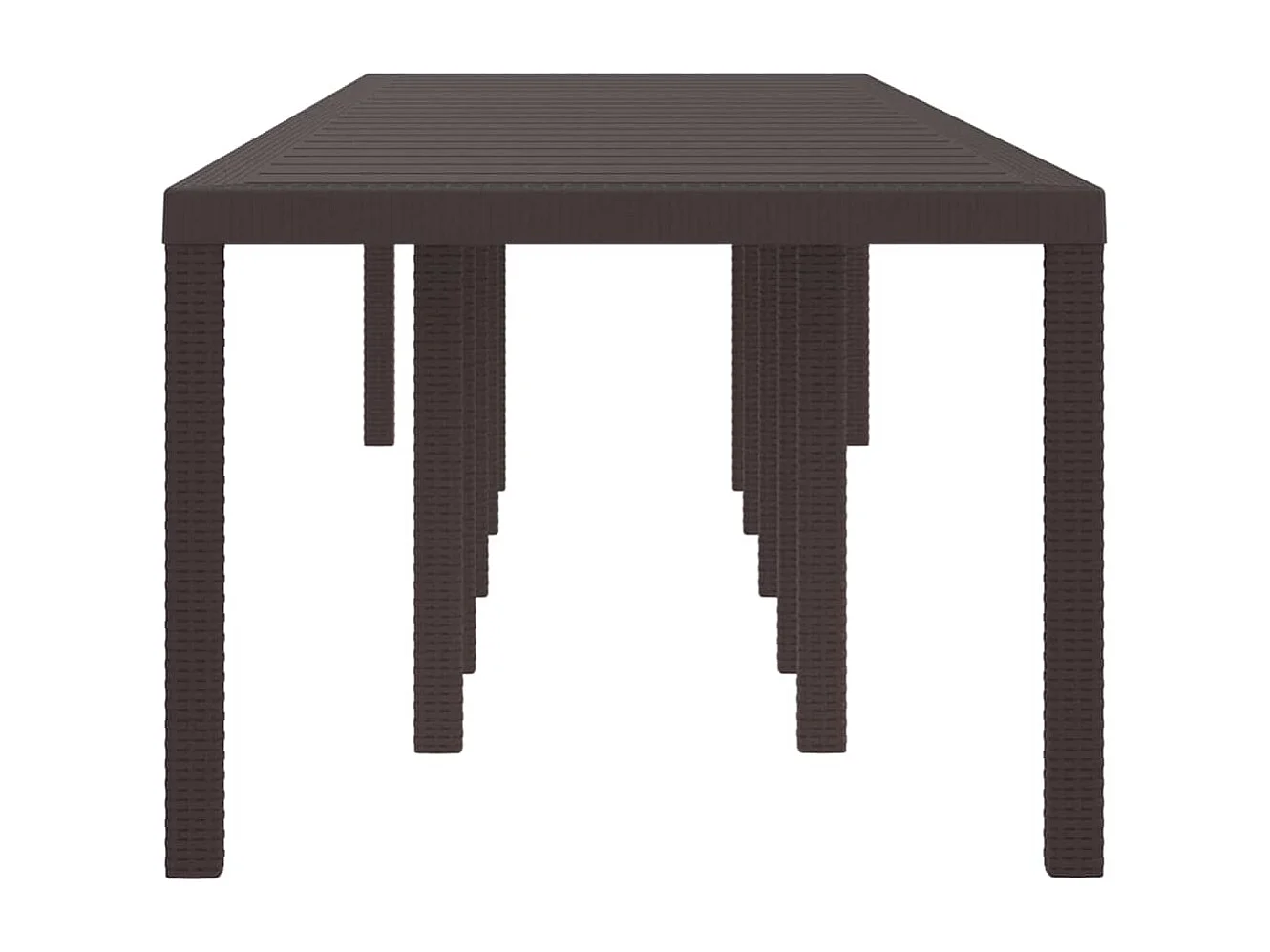 Table de Jardin Marron 350 x 100 x 73 cm polyrotin
