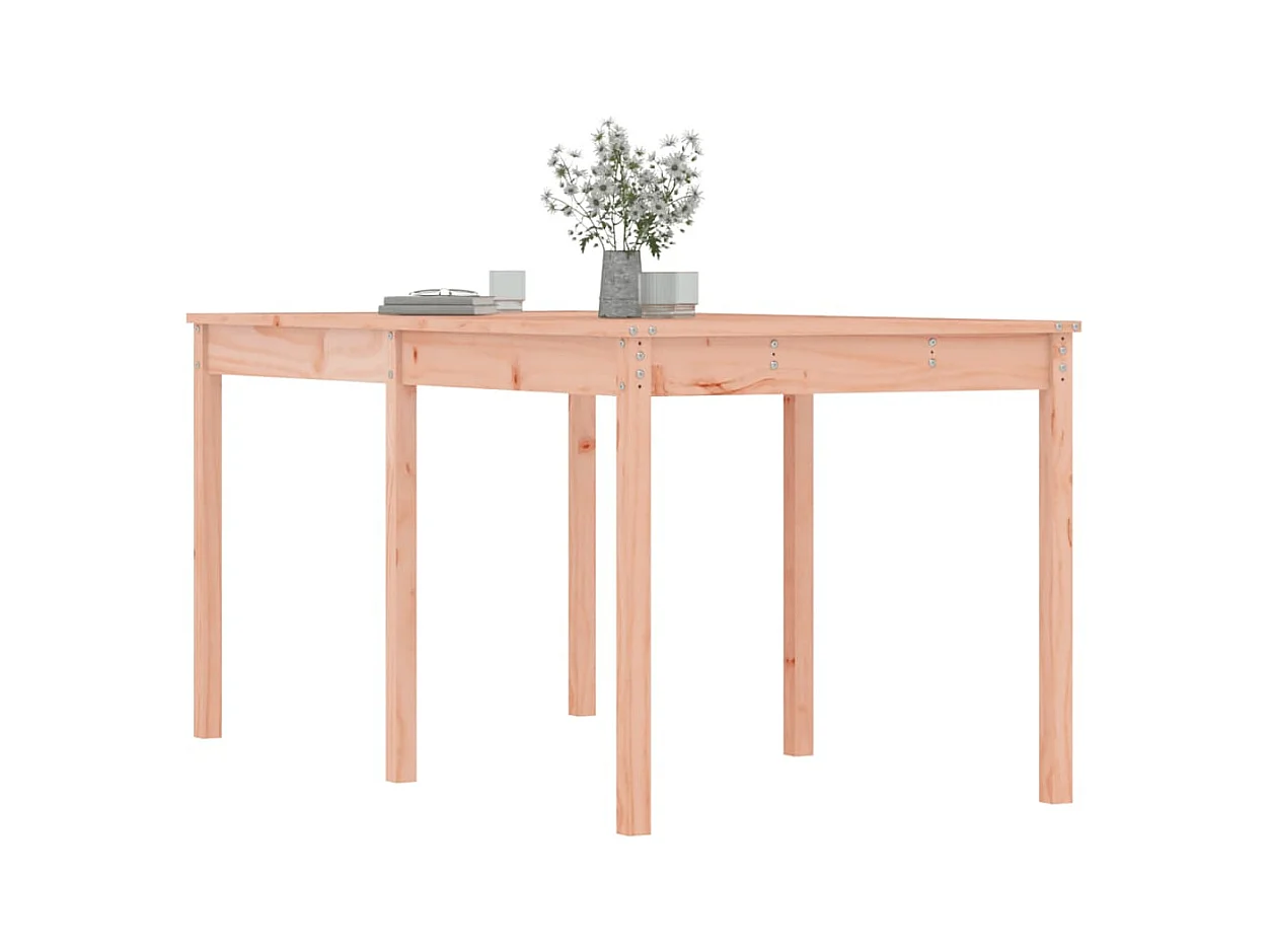 Mesa de jardín 159,5x82,5x76 cm madera maciza de abeto Douglas