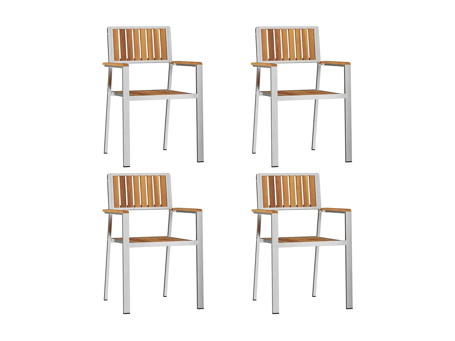 Ensemble de salle à manger pour jardin 5 pcs