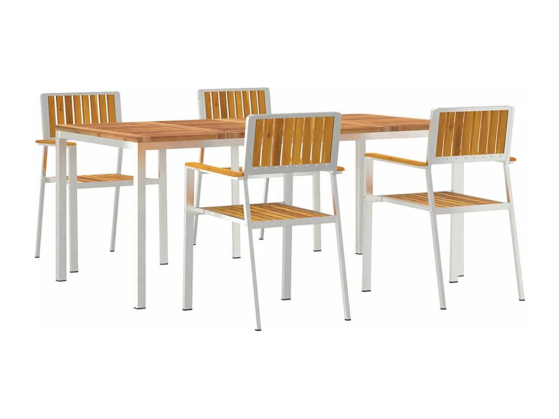 Set da pranzo da giardino da 5 pezzi