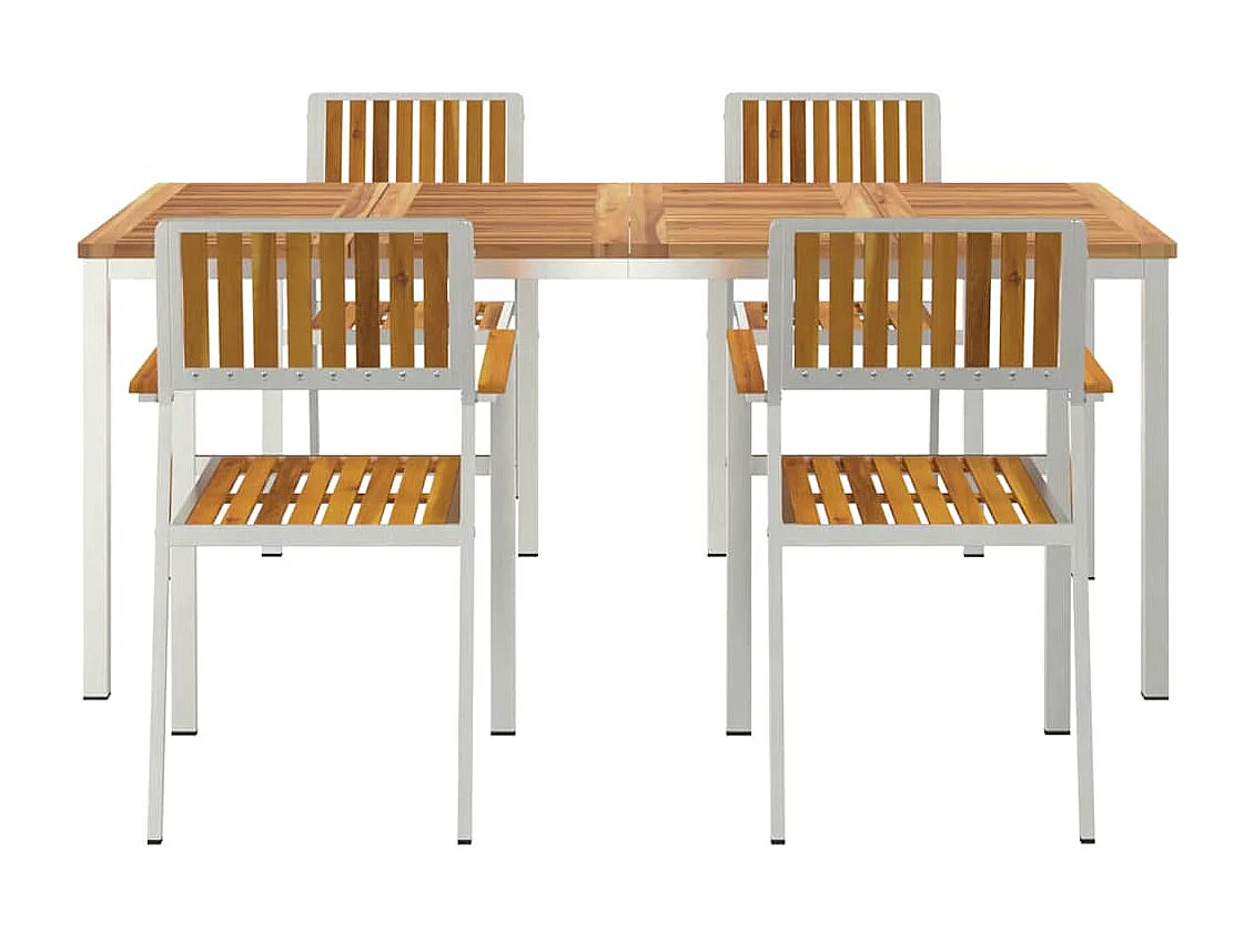 Set da pranzo da giardino da 5 pezzi