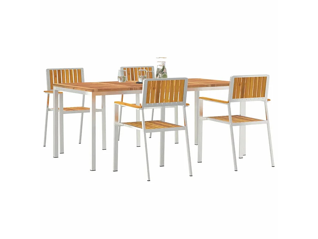Set da pranzo da giardino da 5 pezzi