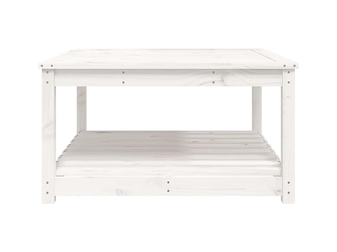 Witte tuintafel 82,5x82,5x45 cm massief grenenhout