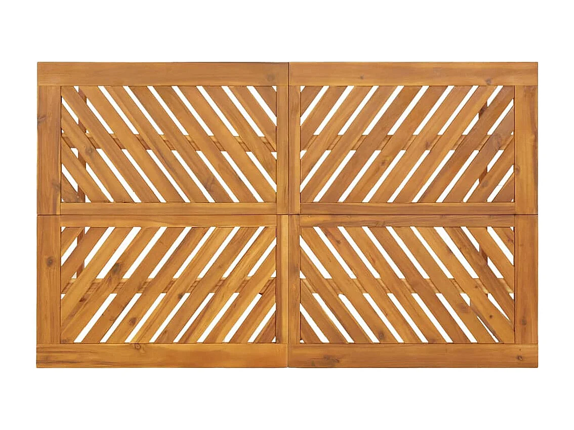 Ensemble de salle à manger pour jardin 5 pcs Marron