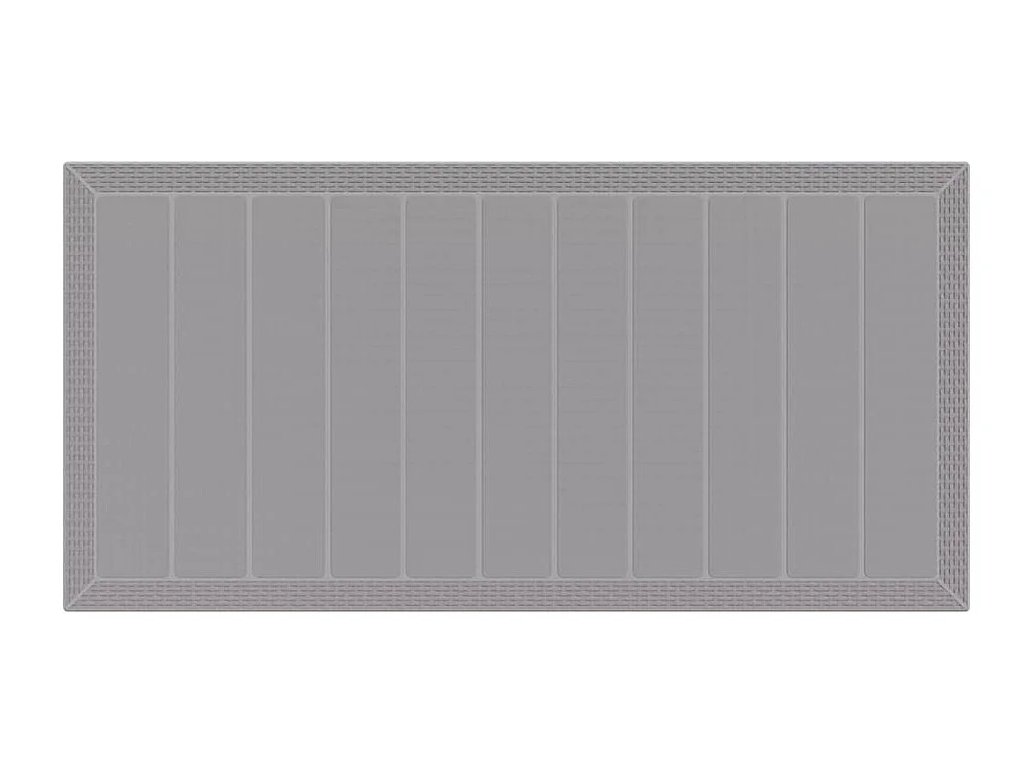 Table de Jardin Gris clair 200 x 100 x 73 cm polyrotin