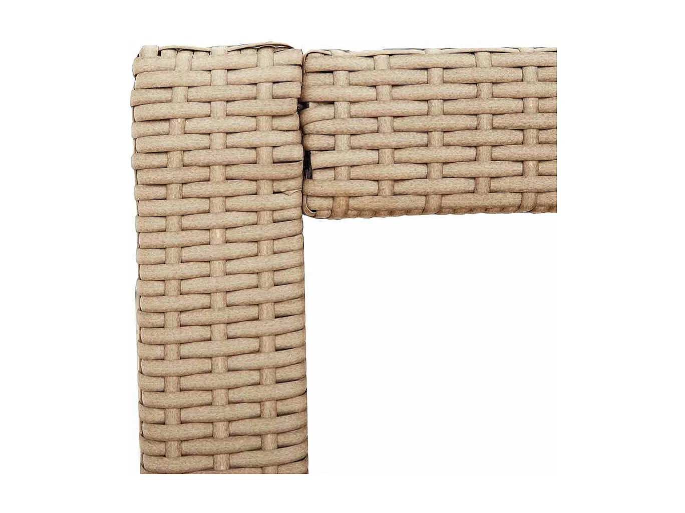 Tuintafel met beige houten blad 60x40x75 cm