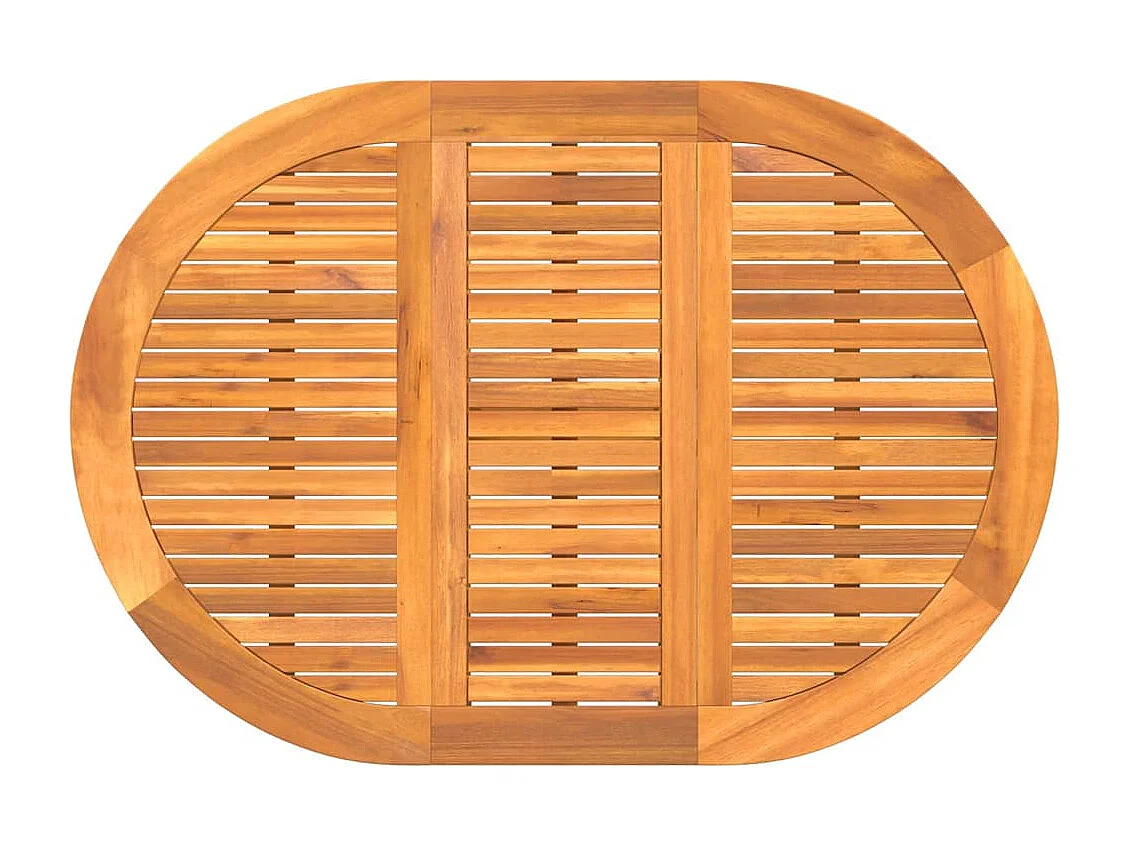 Table de Jardin 5 pcs Marron 110 x 60 x 72 cm