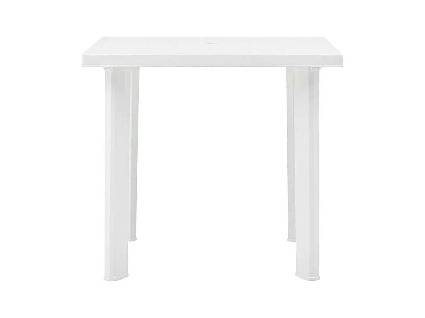 Witte tuintafel 80x75x72 cm Kunststof