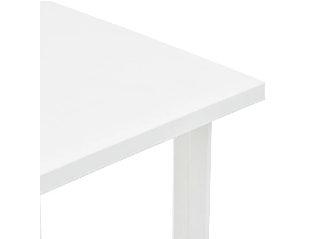 Tavolo da giardino bianco 80x75x72 cm Plastica
