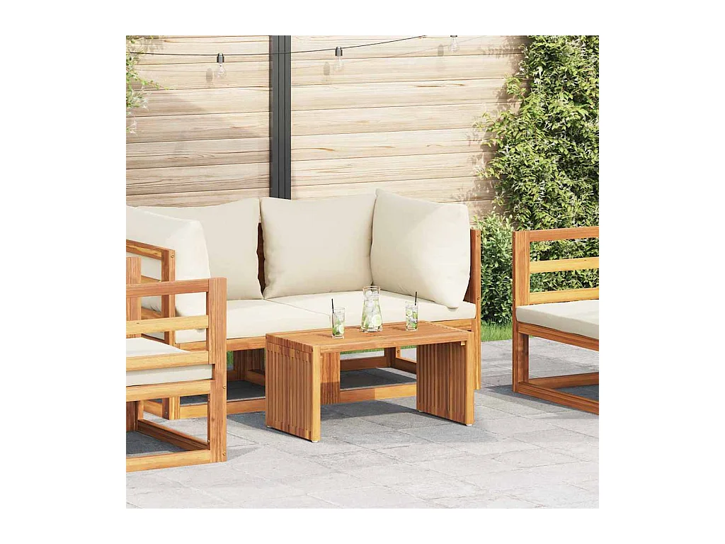 Table d'appoint de jardin Marron 70 x 37.5 x 35.5 cm