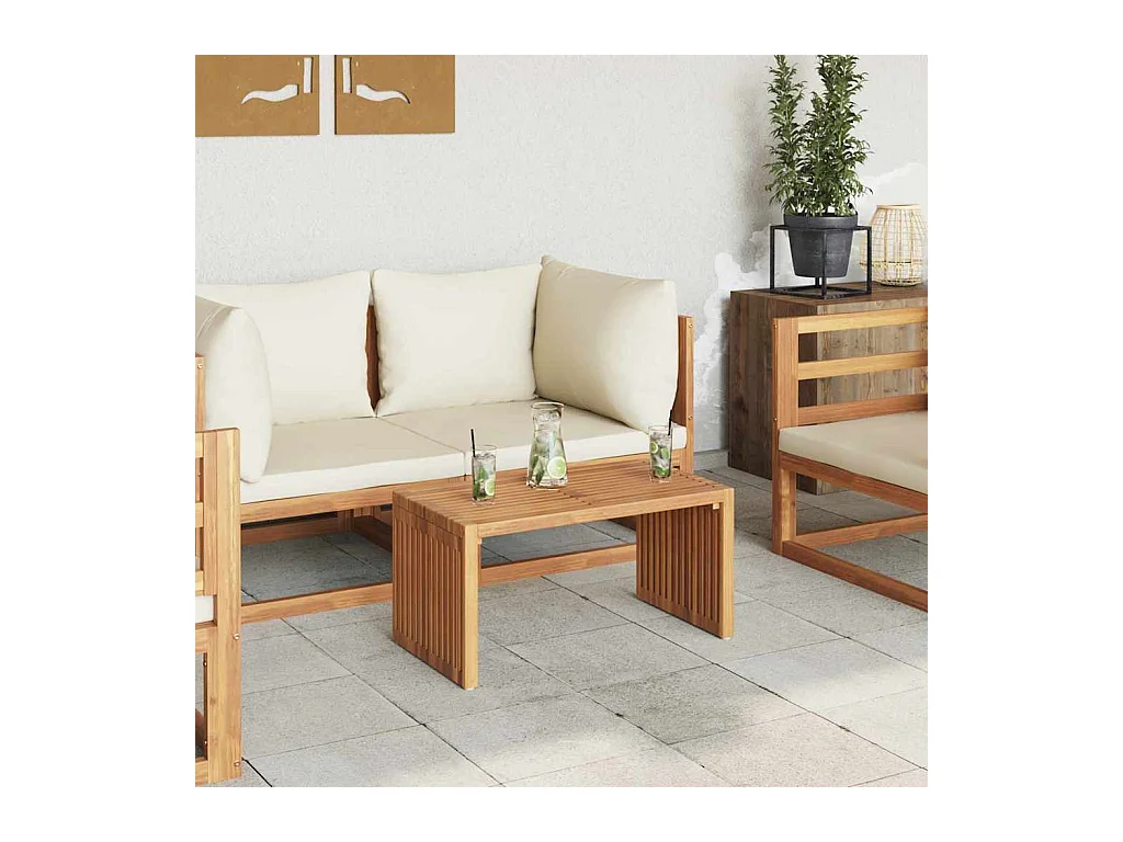 Table d'appoint de jardin Marron 70 x 37.5 x 35.5 cm