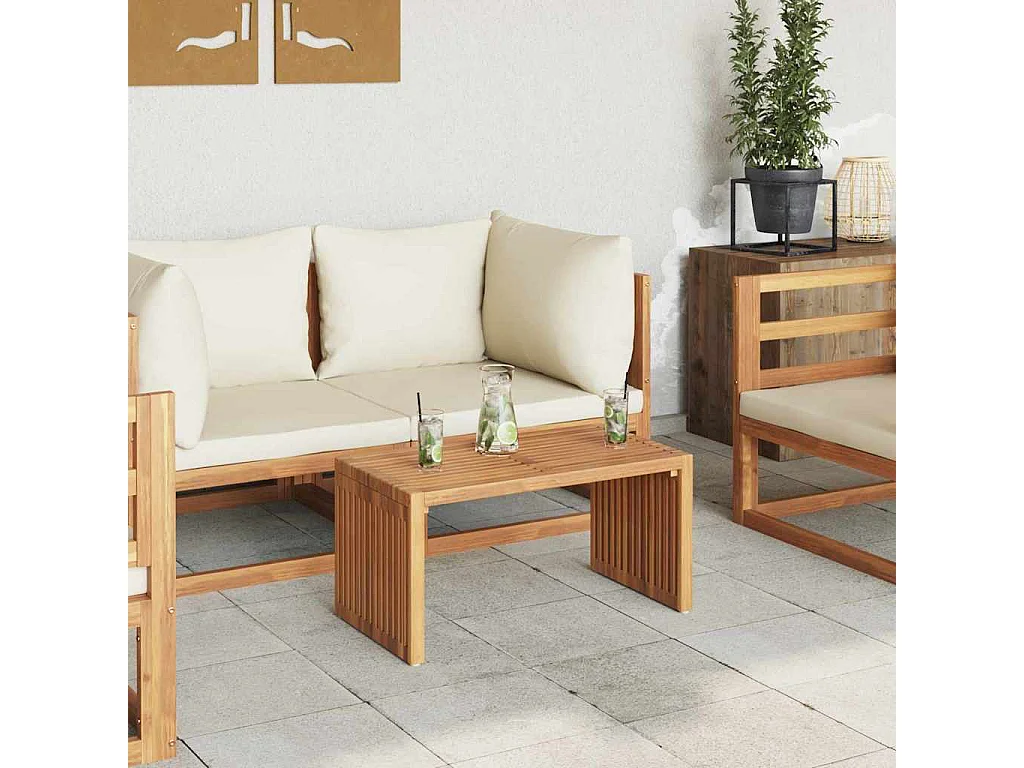 Table d'appoint de jardin Marron 70 x 37.5 x 35.5 cm