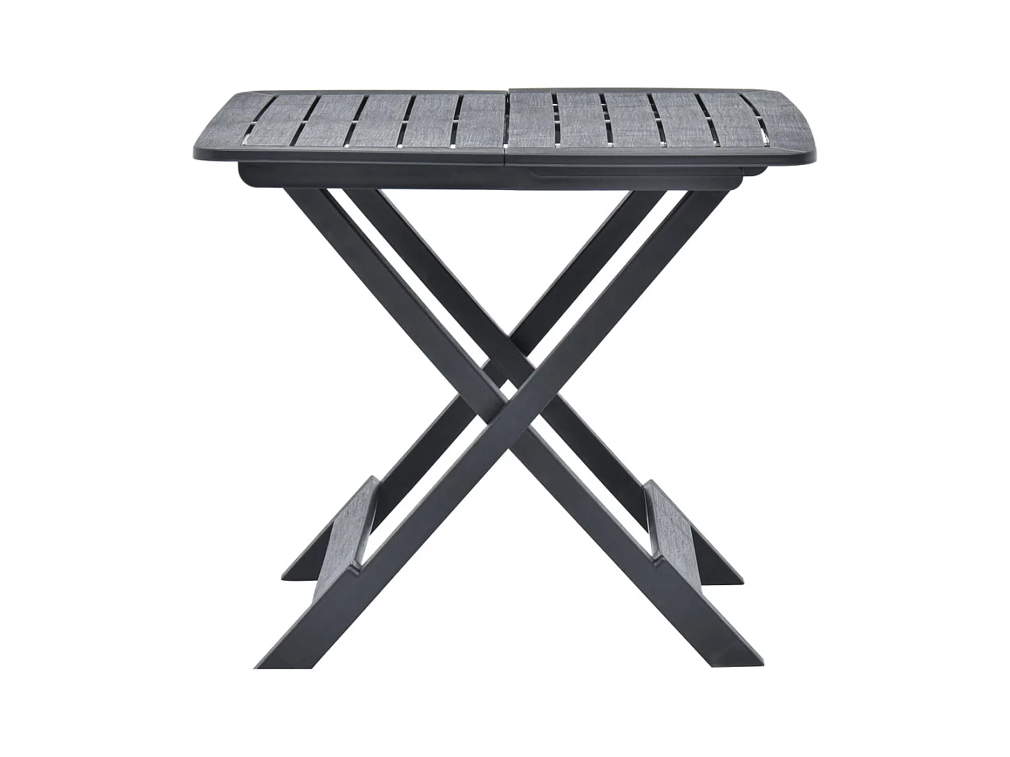 Opvouwbare tuintafel Antraciet 79x72x70 cm Kunststof