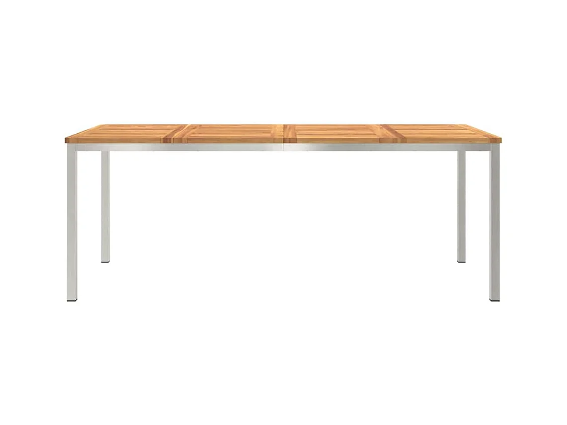 Table à manger d'extérieur Marron Bois d'acacia massif