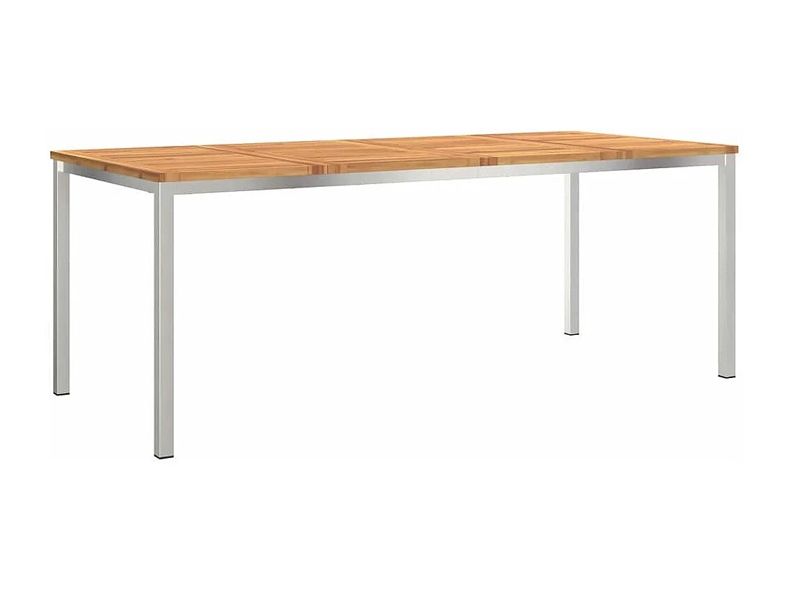Table à manger d'extérieur Marron Bois d'acacia massif
