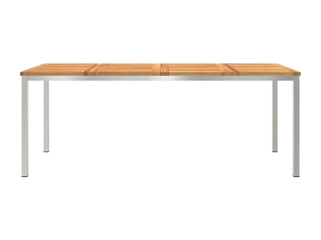 Table à manger d'extérieur Marron Bois d'acacia massif