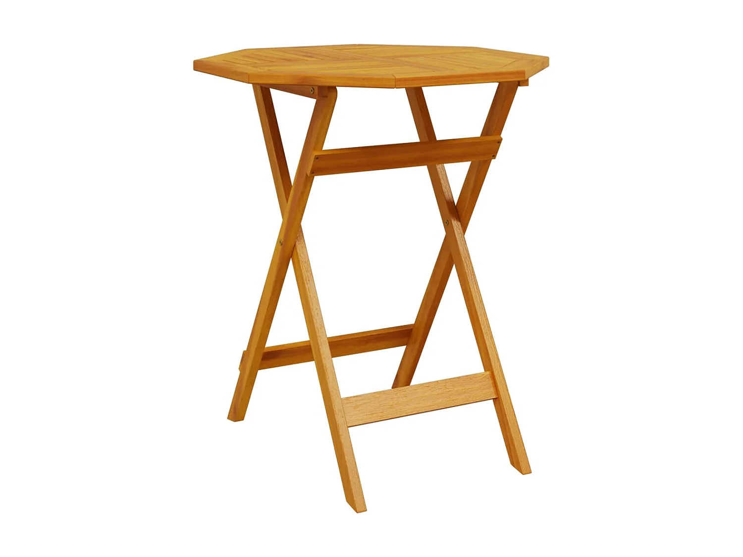 Opvouwbare tuintafel Ø70x75 cm massief acaciahout