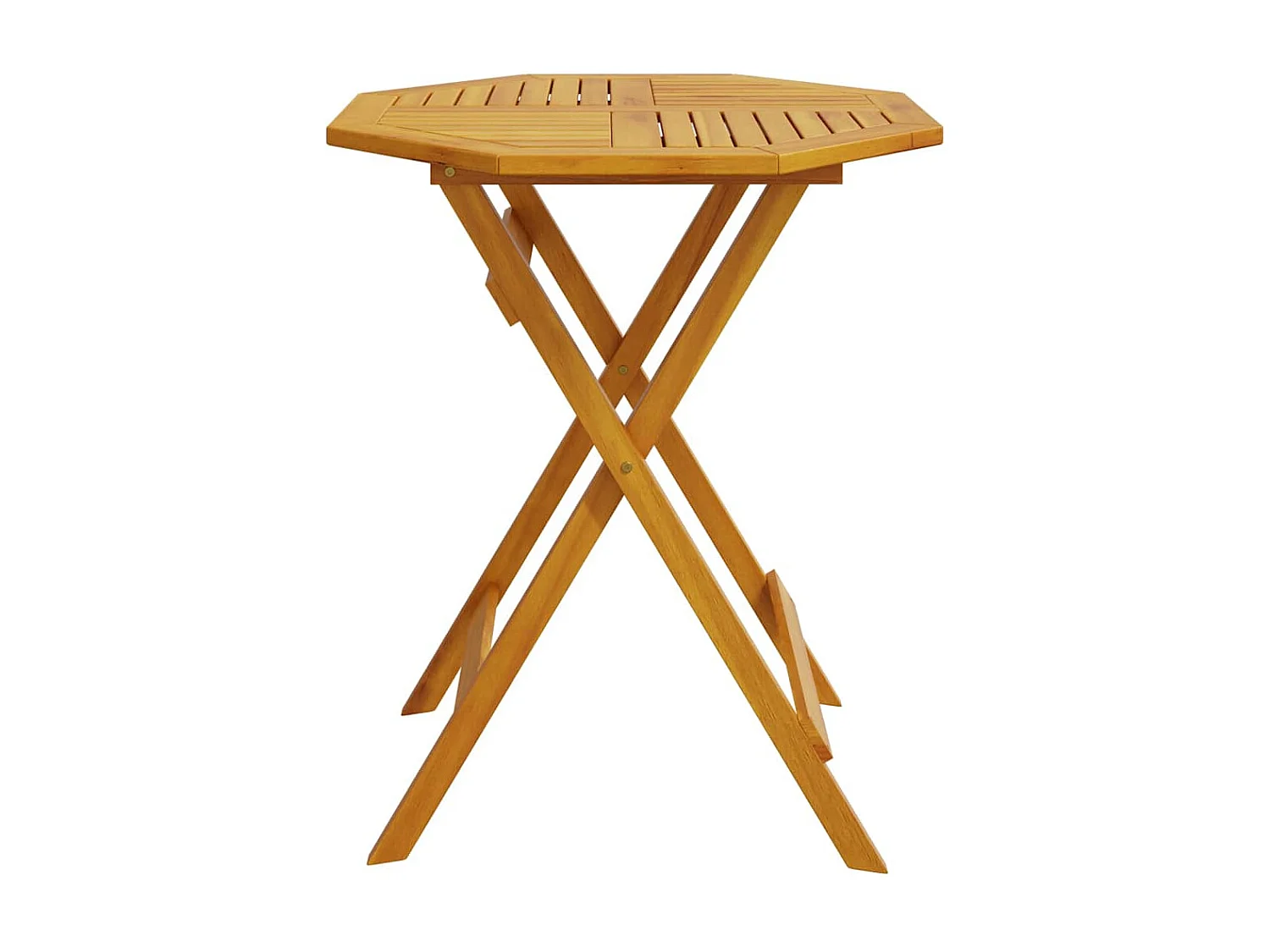 Mesa de jardín plegable Ø70x75 cm madera maciza de acacia