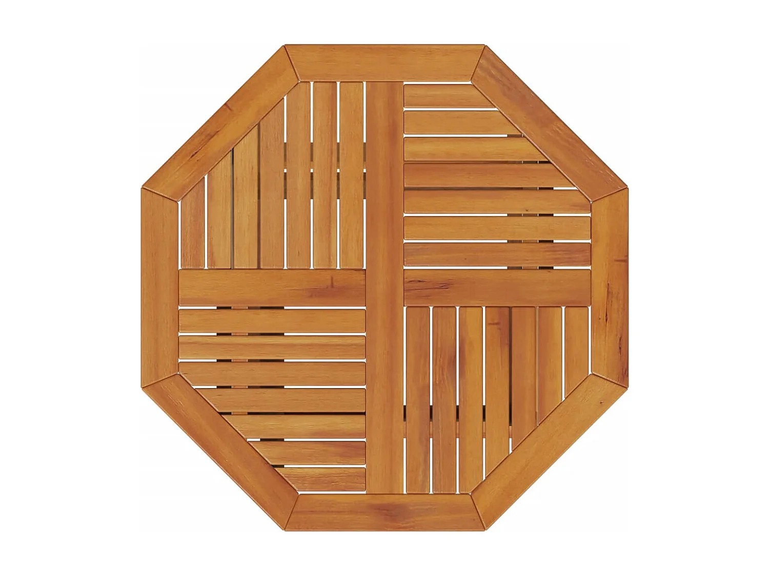 Mesa de jardín plegable Ø70x75 cm madera maciza de acacia