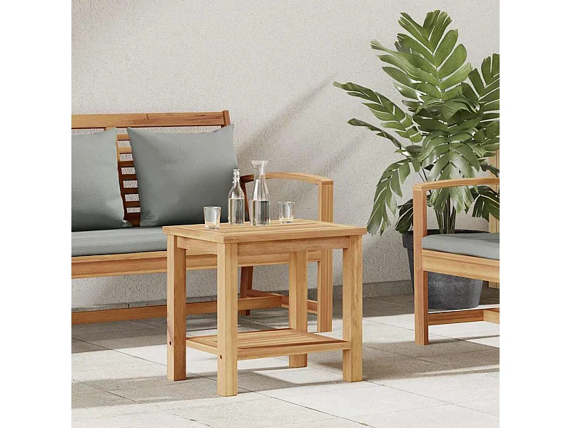 Table basse Marron 50 x 35 x 45 cm Bois de teck solide